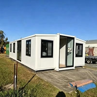 Maison conteneur préfabriquée mobile extensible de luxe, portable et pliable, 20FT 40FT, cabine modulaire 2 chambres