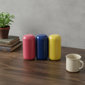 Frascos Cilíndricos de Medicina <span class=keywords><strong>100ml</strong></span>/120ml/150ml/170ml com Tampa Rosqueada, Colarinho de PP, Impressão em Serigrafia Colorida e Acabamento Brilhante em <span class=keywords><strong>PET</strong></span> - Product Image 1