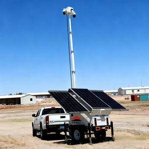 Caméra solaire sans fil 360° pour la sécurité des remorques, surveillance hors réseau, entrepôts, tours de surveillance - Product Image 1