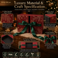 Boîte cadeau de luxe à couvercle magnétique, OEM ODM, en carton 2,8 mm, avec estampage à chaud et gaufrage, pour chocolats d'entreprise et de fêtes BRC