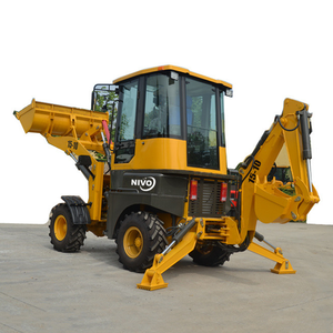 Mini retroexcavadora NIVO de 1 tonelada, miniexcavadora y cargadora 4x4 de 1 tonelada, 4wd y accesorios que funcionan con pavimentadora de asfalto o piezas - Product Image 2