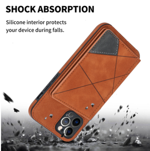 Funda protectora telefon movil sang trọng lật Cover quay lại PU Leather Wallet trường hợp điện thoại cho Iphone 15 Pro Max da trường hợp iPhone 14 - Product Image 4