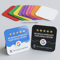 Mini-étiquette NFC RFID étanche en acrylique, autocollant de table avec carte de visite et code QR de paiement pour usage hôtelier