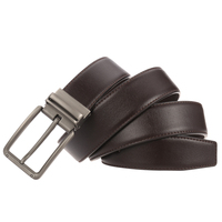 Ceintures en cuir véritable perforées à deux couches pour hommes, avec logo personnalisé, décontractées et formelles, vente en gros pour fabricants