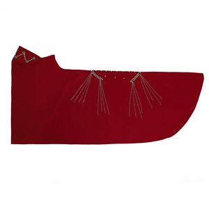 Foulard de mode pour <span class=keywords><strong>femme</strong></span> en gaze à franges double face, style industriel, avec motif chapeau éponge et lame - Product Image 5