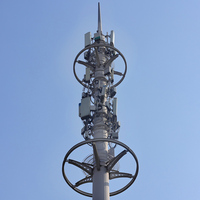 Construction de tour monopôle galvanisée FUTAO pour la transmission de signal 5G