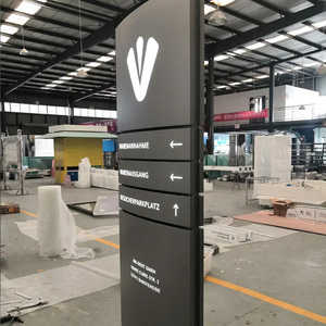 Señalización de pilón personalizada para negocios, centro comercial al aire libre, estacionamiento, sistema de letrero de pilón Wayfinding, diseño de cajas de luz publicitarias - Product Image 5