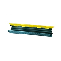 Protector de Cables de PVC de 2 Canales, Cubre Cables Tipo Rampa, Reductor de Velocidad, Protector de Cables para Carreteras