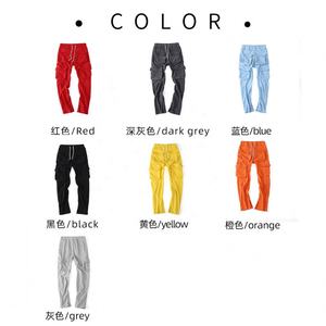 Pantalones Deportivos de Forro Polar para Hombre, Invierno 2021, Cintura Alta, Pantalones Jogger con Cordón, Pantalones Cargo Casuales de Calle - Product Image 2