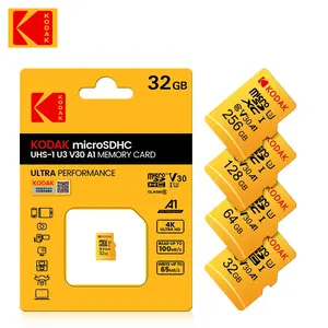 卸売KODAKメモリーSDカード16G 32G 64G 128G 256GB V30 U3 UHS-3マイクロ高速SDメモリーカードTarjeta de memoria