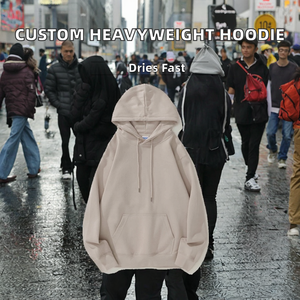 Sudadera con Capucha de Algodón Grueso de Alta Calidad, Personalizada, con Bolsillos, Estilo Urbano, Unisex, Superventas - Product Image 2