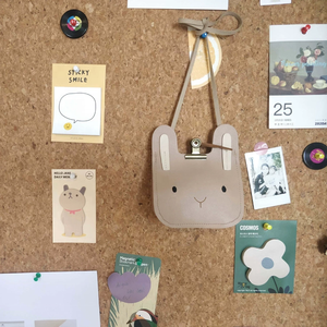 Mochila escolar para niños impermeable de cuero PU con diseño de conejo de dibujos animados, bolsos cruzados de hombro versátiles, novedad - Product Image 4