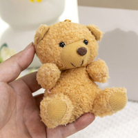 Pendentif Ours en Peluche Ultra Doux Direct Usine avec Doublure en Maille Anti-Stress Décoration Maison et Voiture Vente en Gros Cadeau Souvenir Polyester