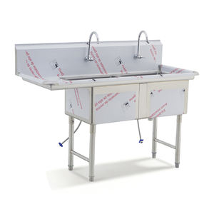 Nouvelle table de travail de cuisine avec évier, style américain, SS304, qualité médicale, calibre 18, équipement de restauration commerciale - Product Image 6