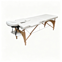 Table de massage moderne ultra-stable avec hauteur réglable, lit facial portable pliable en deux, sac de transport offert et appui-tête réglable
