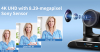Caméra PTZ de conférence Tevo-VHD4K Ultra HD USB Plug and Play avec zoom 5x, capteur 8MP et garantie de 3 ans