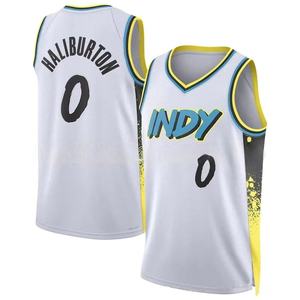 Kids City Edition Basketball Jersey-Tecido Respirável Bordado Logos - Product Image 4