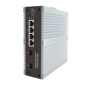 Switch di Gestione di Rete Industriale a 6 Porte POE++ con 4 Porte POE da 90W, 2 Porte SFP, Supporto SNMP e VLAN, e Funzione di Rete in Loop con un Solo Tasto - Product Image 2