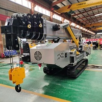 Grue araignée sur chenilles de 8 tonnes certifiée CE, grue araignée hydraulique à bras télescopique, petite grue araignée à vendre