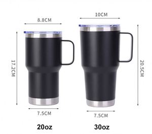 Tasse de bureau isotherme de luxe haut de gamme en acier inoxydable à double paroi de 30 oz avec poignée métallique, idéale pour le café, l'eau et l'usage domestique - Product Image 5