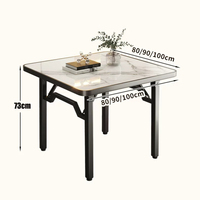 Table pliante, table à manger, petite table domestique pour manger, table spéciale pour jeu de dominos, table chauffante, table de vente ambulante