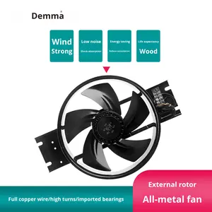 Ventilador Axial de Rotor Externo <span class=keywords><strong>Dema</strong></span>, Radiador para Gabinete de Distribución Industrial, 380V/220V, Metal/Cobre, Montaje Vertical - Product Image 2