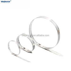<span class=keywords><strong>Fascette</strong></span> stringicavo in acciaio inox 304 a gradini, riutilizzabili e regolabili, <span class=keywords><strong>per</strong></span> il fissaggio di cavi e tubi all'aperto - Product Image 3