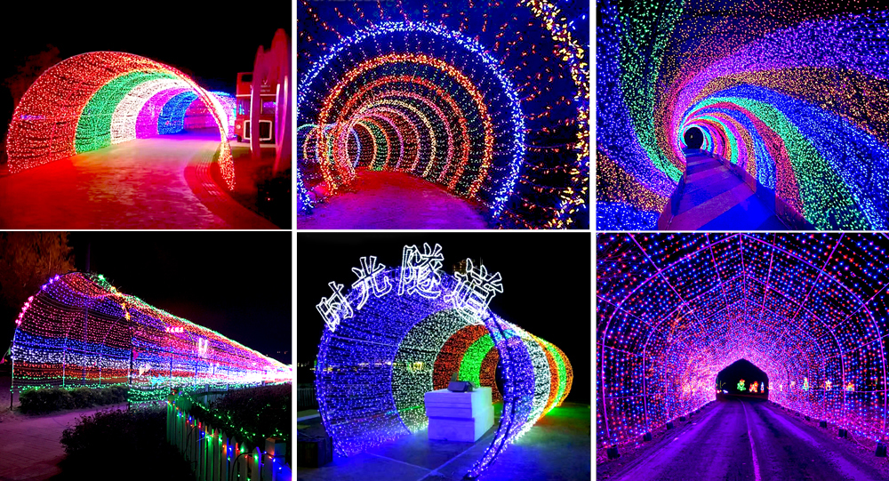 Festival Decoration Arch Lights Indoor And Outdoor Corridor Arched RGB Led Tunnel Light