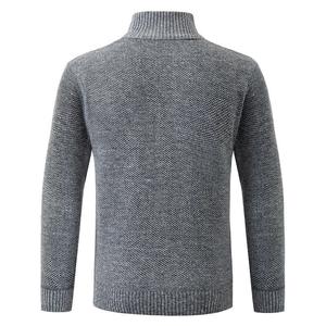 Cappotto Cardigan alla moda da uomo Casual in lana stile <span class=keywords><strong>Cool</strong></span> personalizzato giacca in pile a maglia taglie forti - Product Image 6
