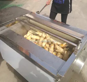 Hot sale cassava peeling and washing machine potato brush washer automatic potato peeling machine