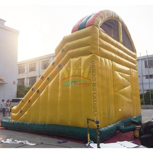 Công Viên Giải Trí Sự Kiện Inflatable Zigzag Leo Khô <span class=keywords><strong>Slide</strong></span> Vàng Trượt Trượt Nước Kép Để Bán - Product Image 6