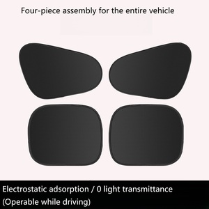 Pare-<span class=keywords><strong>soleil</strong></span> électrostatique pour voiture, protection solaire, isolation thermique, rideau d'intimité, chargeur de téléphone USB, allume-cigare - Product Image 6