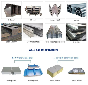 Bán buôn tùy chỉnh hiện đại tự lưu trữ I chùm kho ánh sáng Kết Cấu Thép tòa nhà - Product Image 5