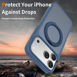 เคส <span class=keywords><strong>iPhone</strong></span> 18 Pro Max <span class=keywords><strong>แบ</strong></span>บกันกระแทก ป้องกันรอยนิ้วมือ  วัสดุ TPU PC  ผิวสัมผัสนุ่มด้าน  พร้อมขาตั้งแม่เหล็กหมุนได้ 360 องศา - Product Image 3