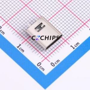 HX TYPE-<b>C</b> 2P <b>LC</b> H10.0 USB Connector Through hole Component (THT) Connector Type-<b>C</b> Female Through Hole 2P - Product Image 1