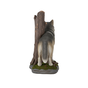 Wolf Resin Animal Statue | Handmade Realistic Animal Figure | Home Office Decor &amp; Halloween <strong>Christmas</strong> Gift Collection <strong>Artwork</strong> - Product Image 4