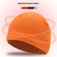Bonnet en polaire d'hiver avec logo personnalisé, polaire chaud, coupe-vent, confortable, bonnet d'hiver pour les activités de plein air