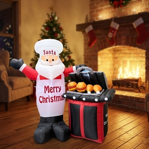 <span class=keywords><strong>Figurine</strong></span> de Père Noël <span class=keywords><strong>gonflable</strong></span> créative et imperméable pour les fêtes de barbecue et la décoration de jardin, <span class=keywords><strong>gonflable</strong></span> de Noël - Product Image 1