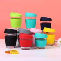 Nouveautés Gobelets en verre à café sous vide isolés multicolores à sublimation personnalisables avec couvercle et gel de silice