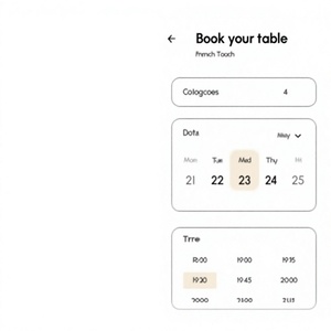 Restaurant table <b>booking</b> app <b>for</b> finding restaurants checking availability reserving tables and managing dining reservations. - Product Image 1