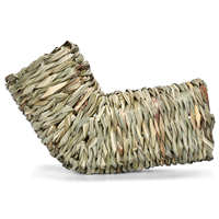 Tunnel durable en herbe naturelle pour hamster, cachette pour petits animaux, jouet à mâcher solide pour cochon d'Inde, chinchilla, hérisson, lapin, cage