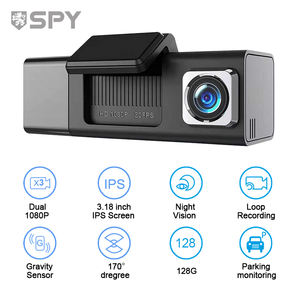 SPY-cámara de visión trasera <span class=keywords><strong>para</strong></span> coche, dispositivo de grabación de 170 grados, visión nocturna, frontal e interior - Product Image 2