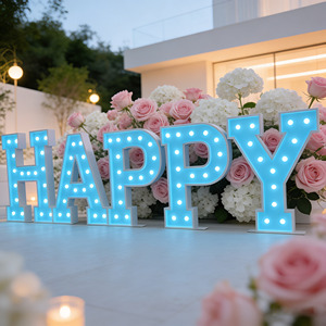 Letras <span class=keywords><strong>LED</strong></span> Personalizadas de Fábrica, Letras Metálicas de 4 Pies, Número Luminoso, Letrero <span class=keywords><strong>LED</strong></span> Tipo Marquesina, Adecuado <span class=keywords><strong>para</strong></span> Decoración de Fiestas - Product Image 3