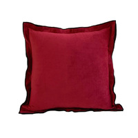 INS – housse de coussin personnalisée en velours Polyester de couleur unie avec bord pour salon et maison
