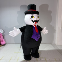 Costume gonflable de squelette adulte personnalisé, mascotte de vampire, pour festival d'Halloween, cosplay citrouille, tenue de performance ambulante pour adulte