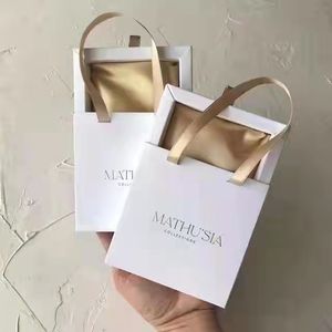 Customized Logo Hot Sale Luxury Paper <b>Ring</b> Necklace Drawer Jewelry <b>Box</b> With Handle Bracelet Gift Storage Packaging Jewelry <b>Box</b> - Product Image 1