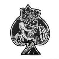 Vente flash : Patchs brodés personnalisés pour Halloween, figurines 3D de fantômes et d'horreur, en forme de cœur, thermocollants pour vêtements et décorations de chapeaux