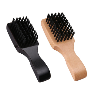 Barber Shop blaireau en <span class=keywords><strong>bois</strong></span> poils <span class=keywords><strong>de</strong></span> sangliers gros pinceau à barbe noir pour hommes - Product Image 1