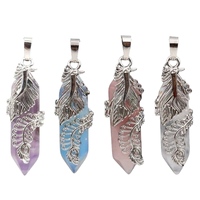 Phoenix Cristal Pendentif Argent Alliage Phoenix Gem Collier Femme Phoenix Nirvana Cadeau Bijoux Mère Fille Cadeau