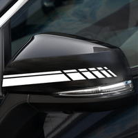 Autocollants latéraux pour rétroviseur de voiture, sport, pour Renault Clio Megane Duster Captur Trafic Sandero Dacia Kwid Logan, 2 pièces